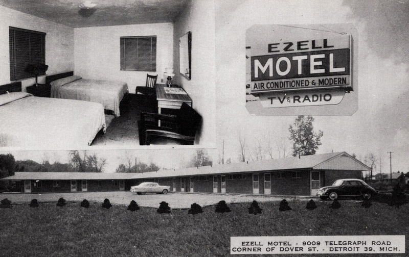 Ezell Motel - Vintage Postcard